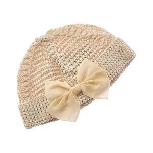 Valentino Silk-Trim Hat, White